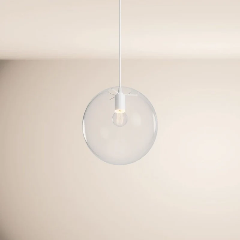 s.luce Orb Glaskugel Galerieleuchte Aufhängung 500cm Weiß