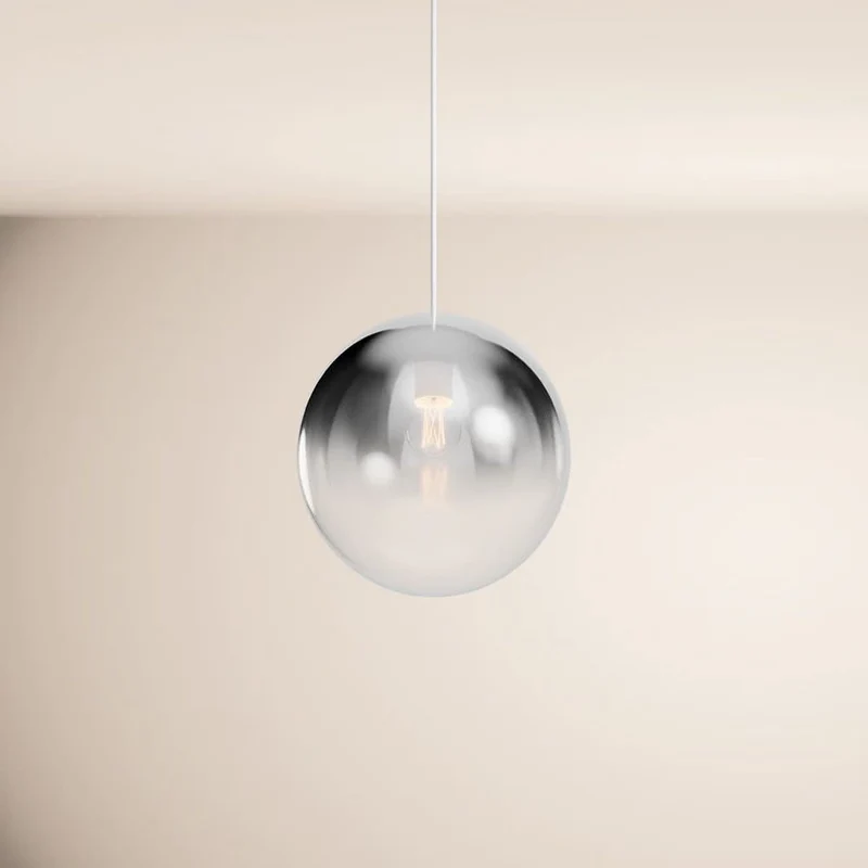 s.luce Orb Glaskugel Galerieleuchte Aufhängung 500cm Weiß