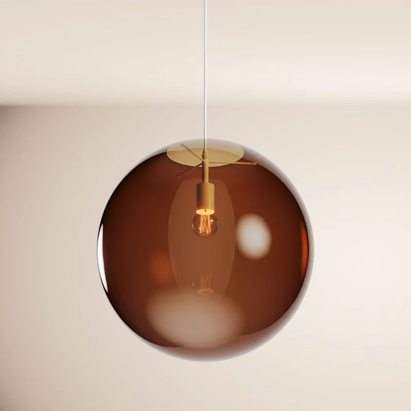 s.luce Orb Glaskugel Galerieleuchte Aufhängung 500cm Weiß