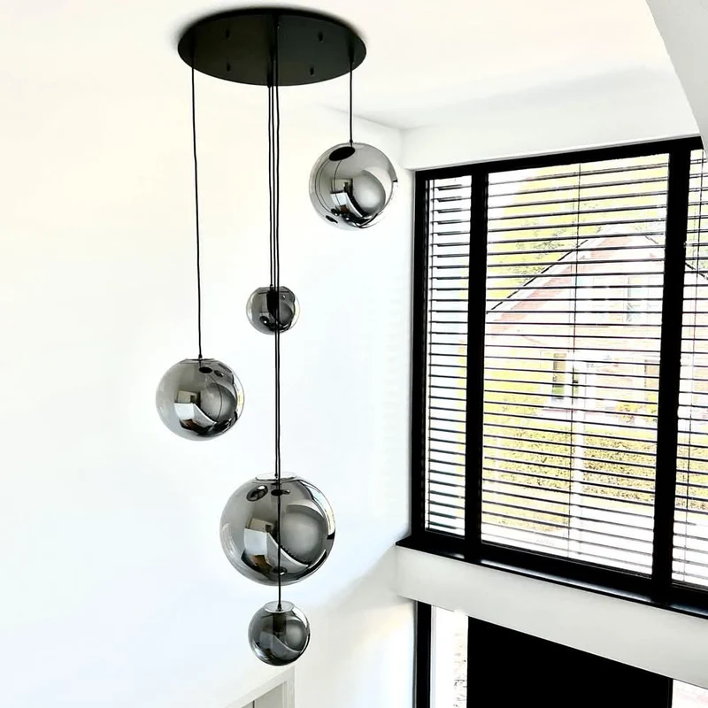 s.luce Orb Glaskugel Galerieleuchte Aufhängung 500cm Weiß