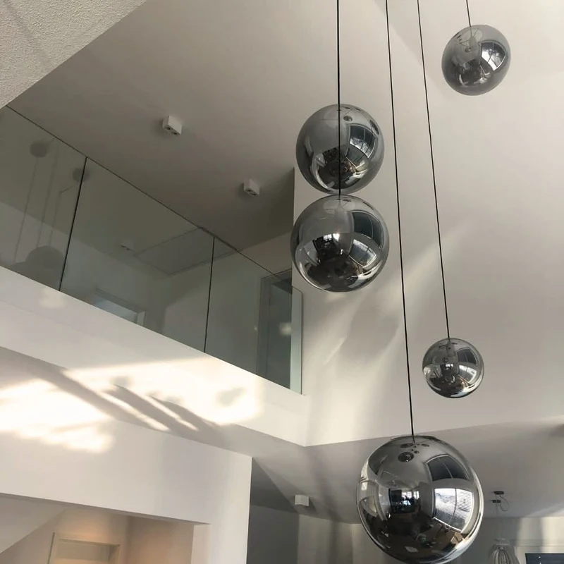 s.luce Orb Glaskugel Galerieleuchte Aufhängung 500cm Weiß