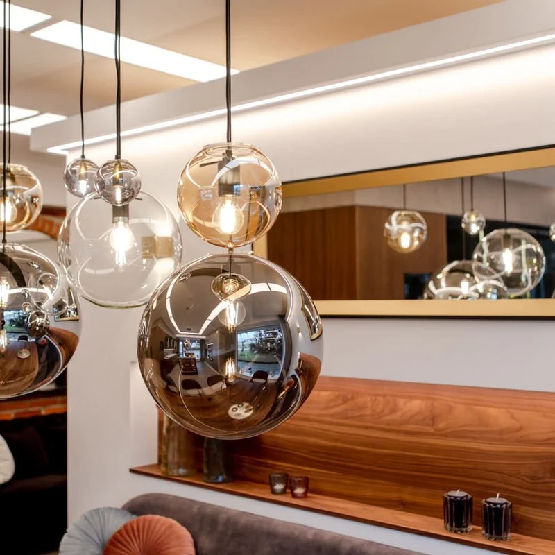 s.luce Orb Glaskugel Pendelleuchte Aufhängung 150cm Weiß