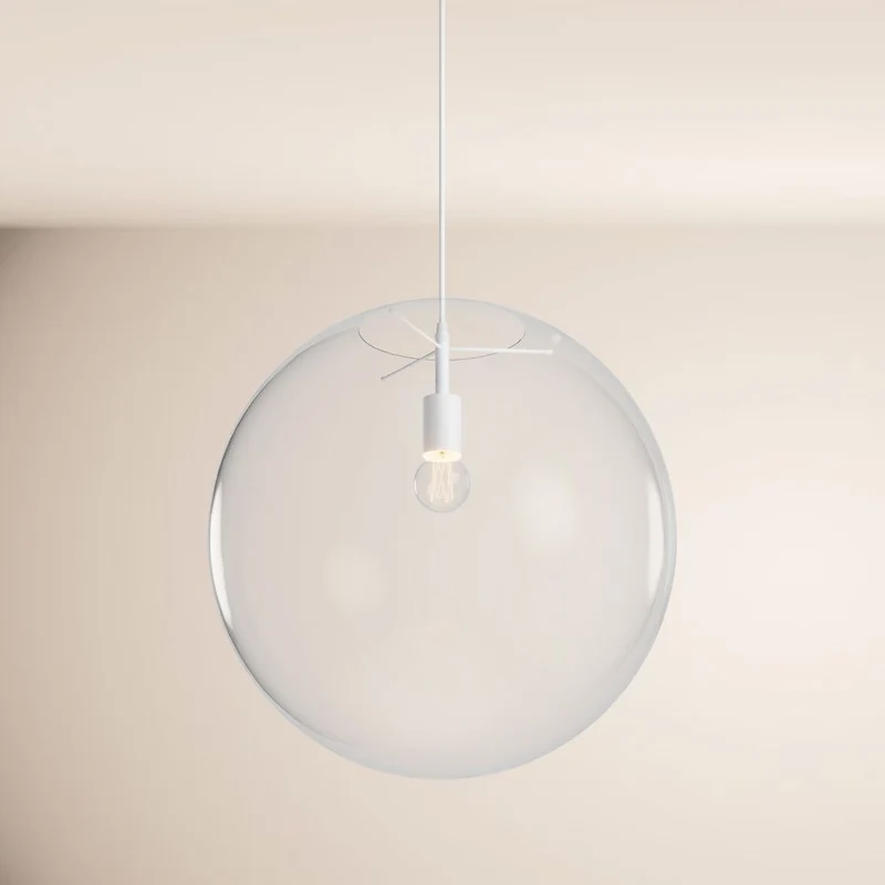s.luce Orb Glaskugel Pendelleuchte Aufhängung 150cm Weiß