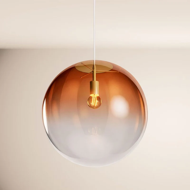 s.luce Orb Glaskugel Pendelleuchte Aufhängung 150cm Weiß