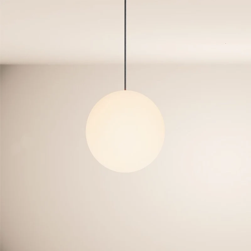 s.luce Orb Glaskugel Hängelampe 150cm Aufhängung Schwarz
