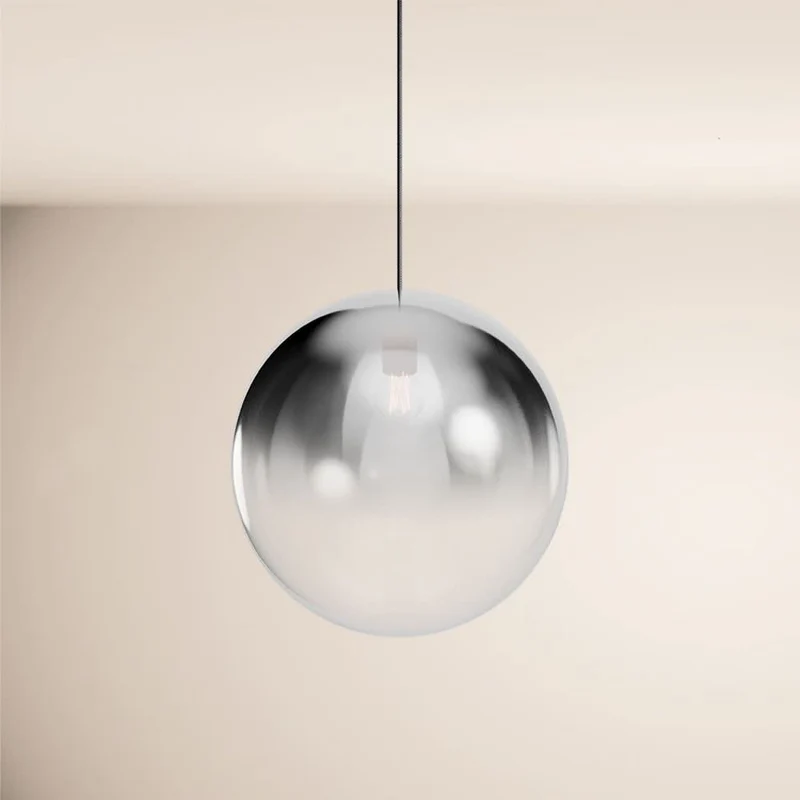 s.luce Orb Glaskugel Galerieleuchte 500cm Aufhängung Schwarz