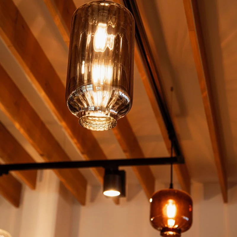 s.luce Velo Glas-Pendelleuchte Aufhängung 150cm Schwarz