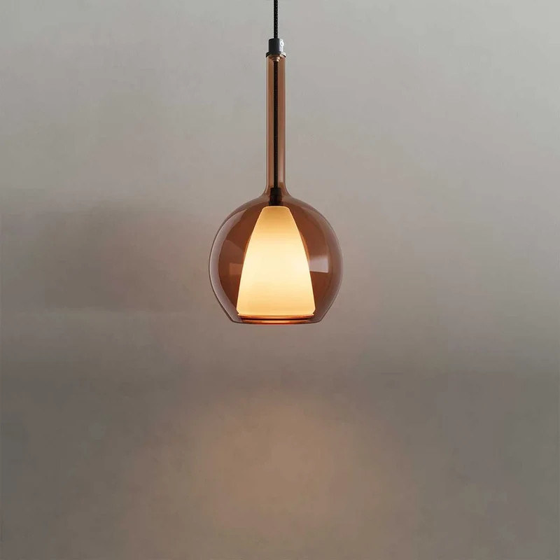 s.luce Belluna Glas Galerie-Pendelleuchte 500cm Textilkabel