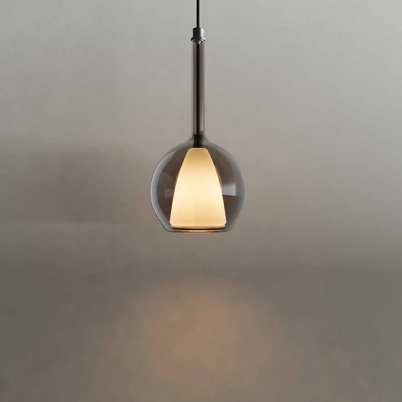 s.luce Belluna Glas Galerie-Pendelleuchte 500cm Textilkabel