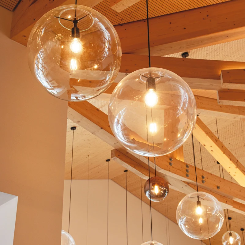 s.luce Orb Esstisch-Hängeleuchte 5-flammig 160cm