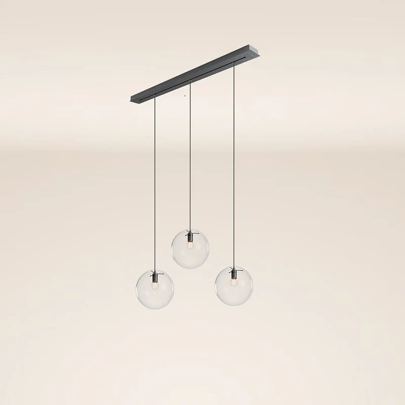 s.luce Orb 3-flammig Ø 30 Esstisch-Pendelleuchte 120cm