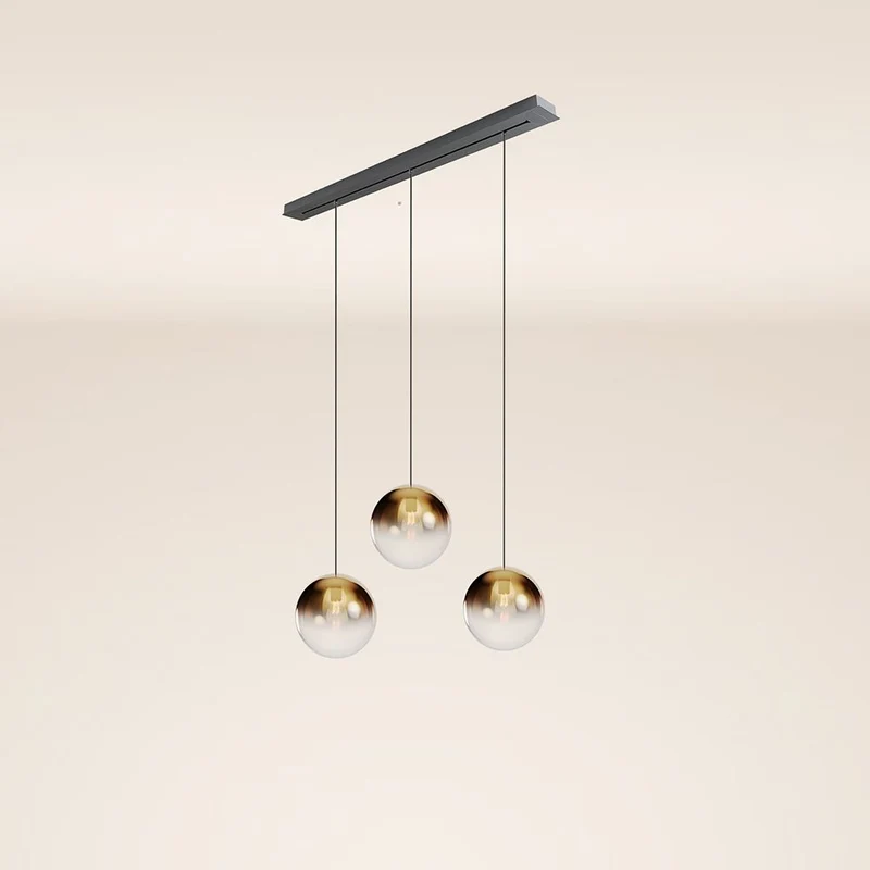 s.luce Orb 3-flammig Ø 30 Esstisch-Pendelleuchte 120cm