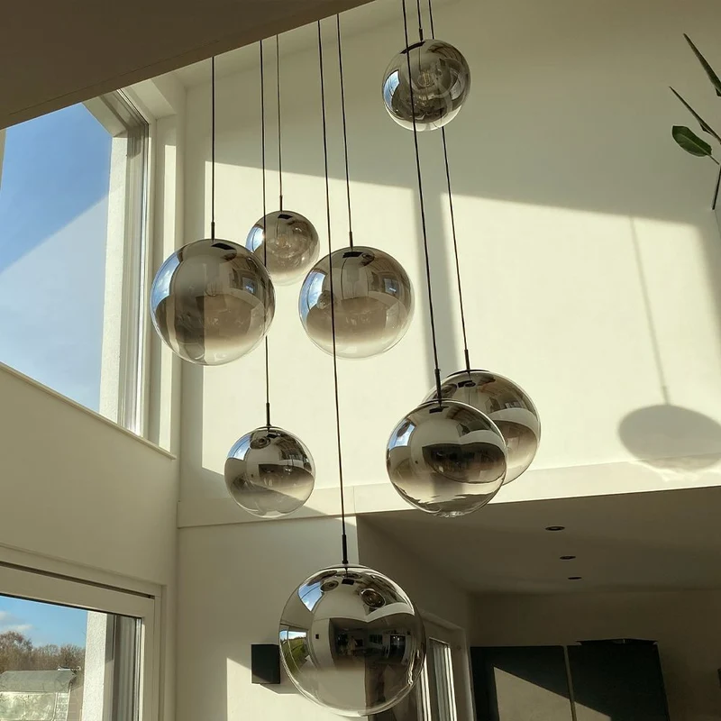 s.luce Orb Galerielampe 8-flammig Modular