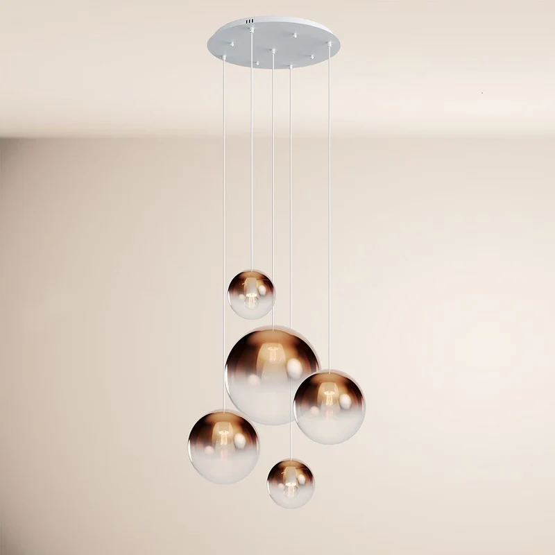 s.luce Orb 5-flammige Galerielampe Modular
