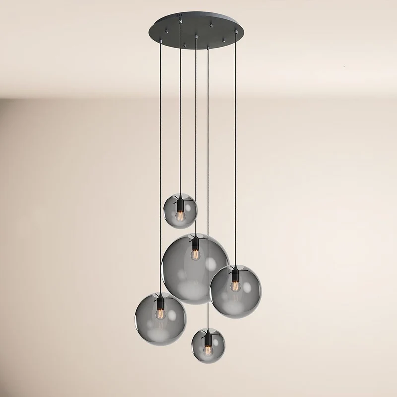 s.luce Orb 5-flammige Galerielampe Modular