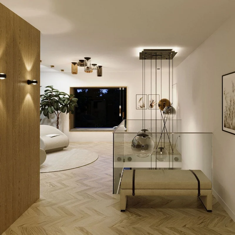 s.luce Orb 5-flammige Galerielampe Modular