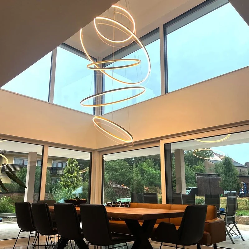 s.luce LED Ring Pendelleuchte 5-flammig Zentrisch