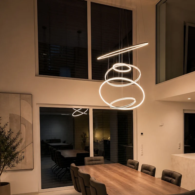 s.luce LED Ring Pendelleuchte 5-flammig Zentrisch