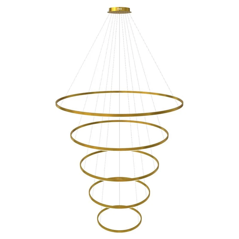 s.luce LED Ring Pendelleuchte 5-flammig Zentrisch