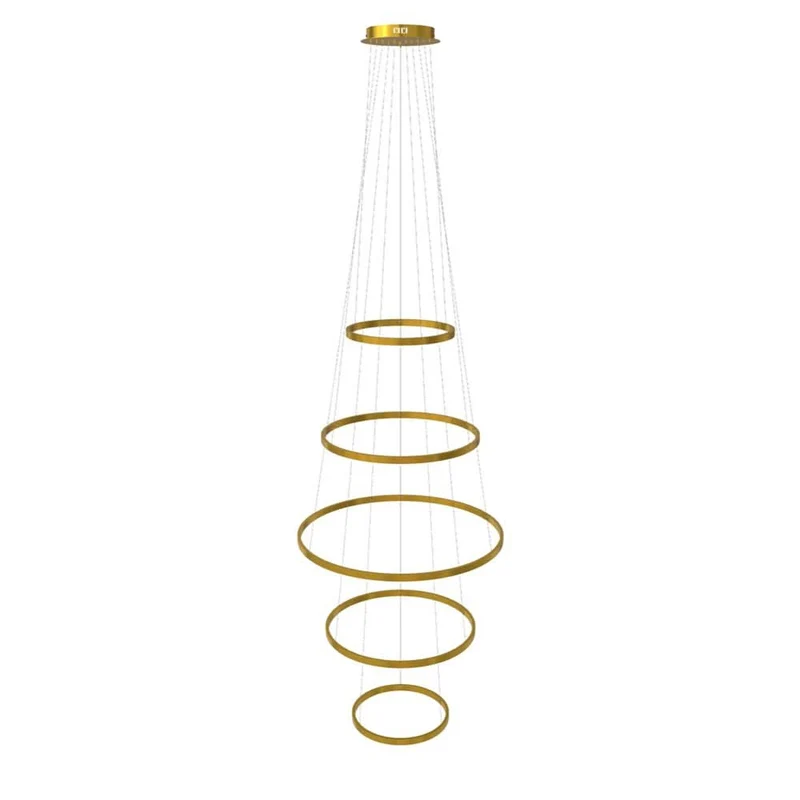 s.luce LED Ring Pendelleuchte 5-flammig Zentrisch