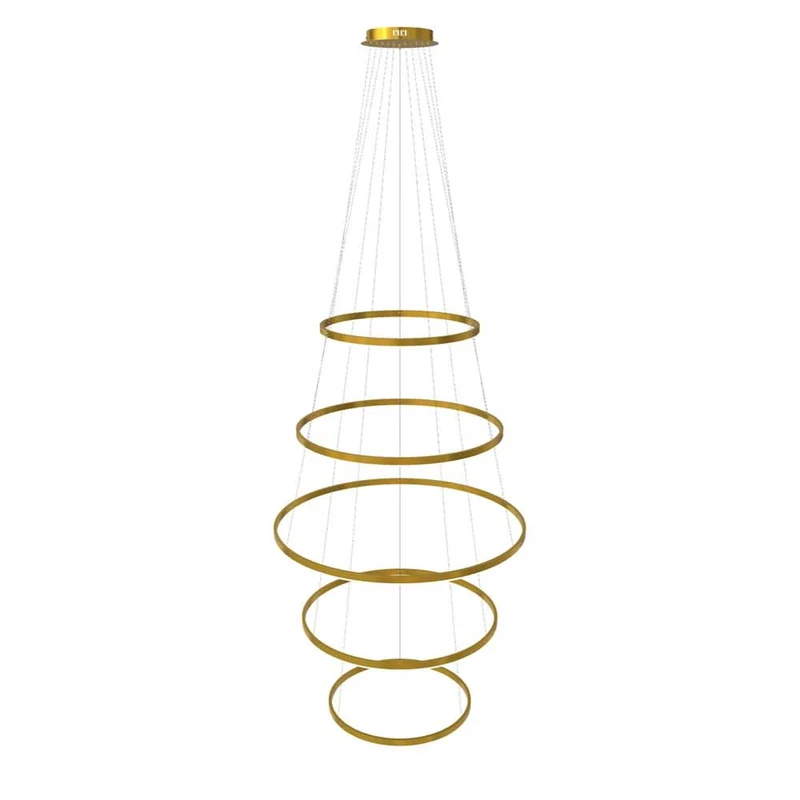 s.luce LED Ring Pendelleuchte 5-flammig Zentrisch