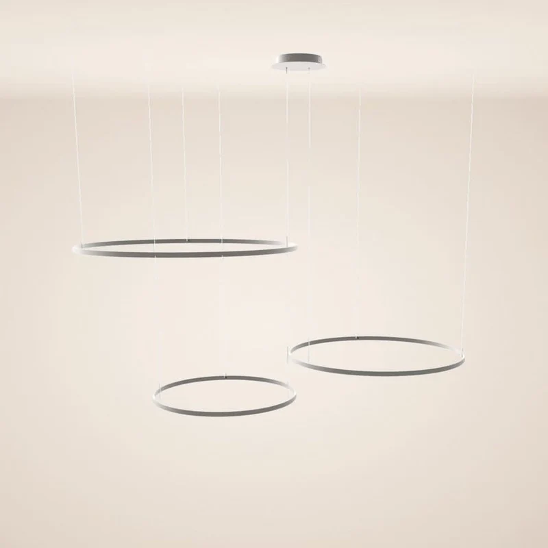 s.luce LED Ring Pendelleuchte 3-flammig Exzentrisch