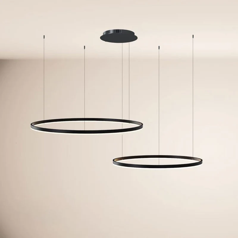 s.luce LED Ring Hängelampe 2-flammig Exzentrisch