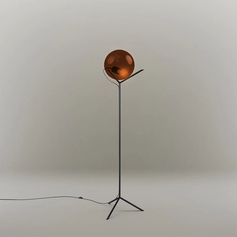 s.luce Stehleuchte Orb Poseidon mit Glaskugel 175cm