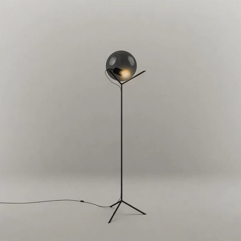 s.luce Stehleuchte Orb Poseidon mit Glaskugel 175cm