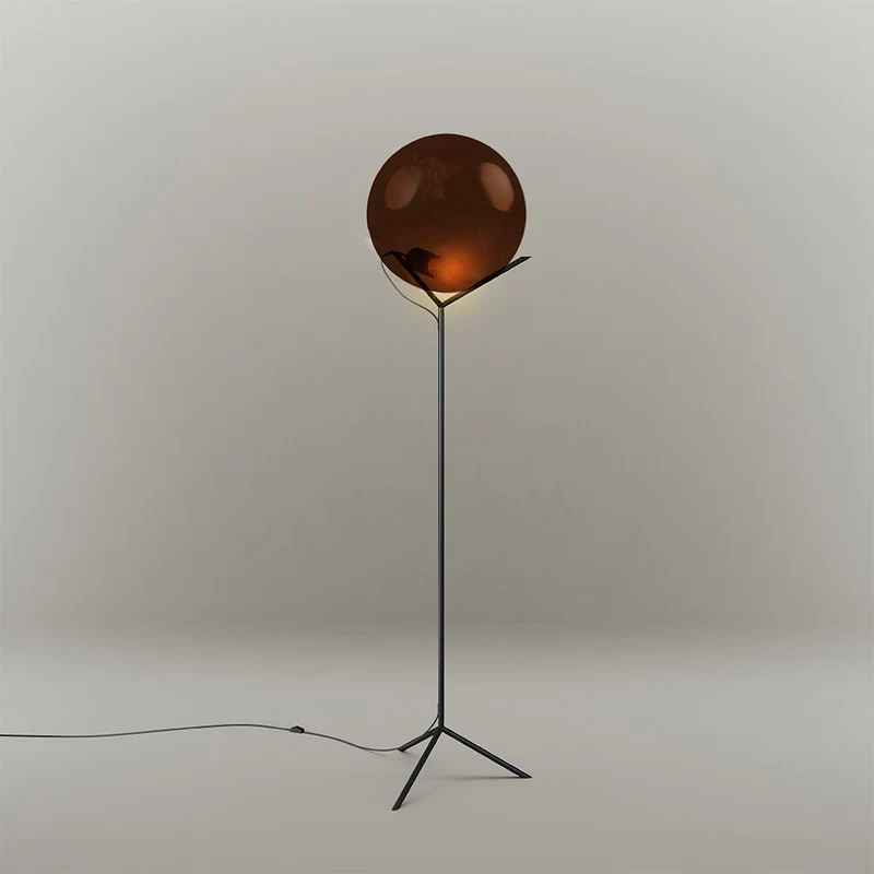 s.luce Stehleuchte Orb Poseidon mit Glaskugel 175cm