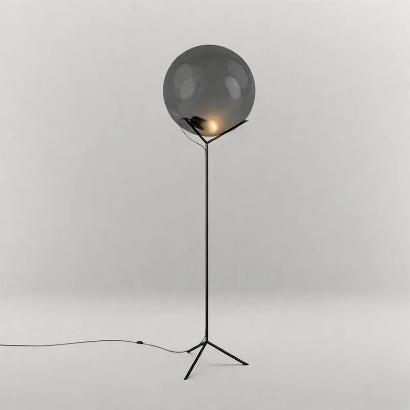s.luce Stehleuchte Orb Poseidon mit Glaskugel 175cm