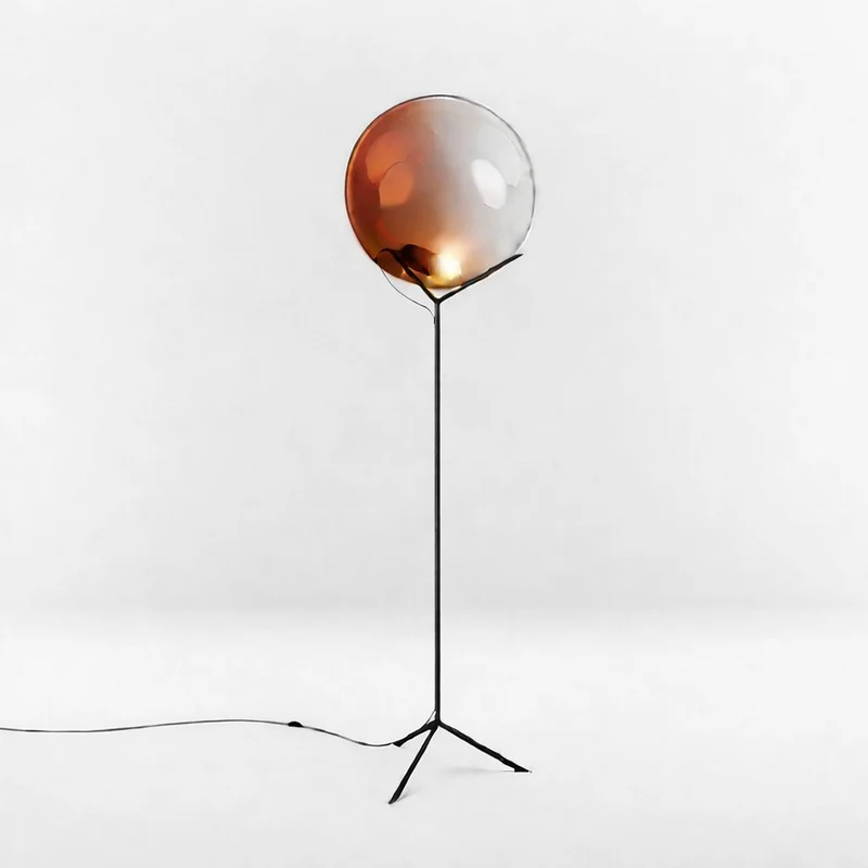 s.luce Stehleuchte Orb Poseidon mit Glaskugel 175cm