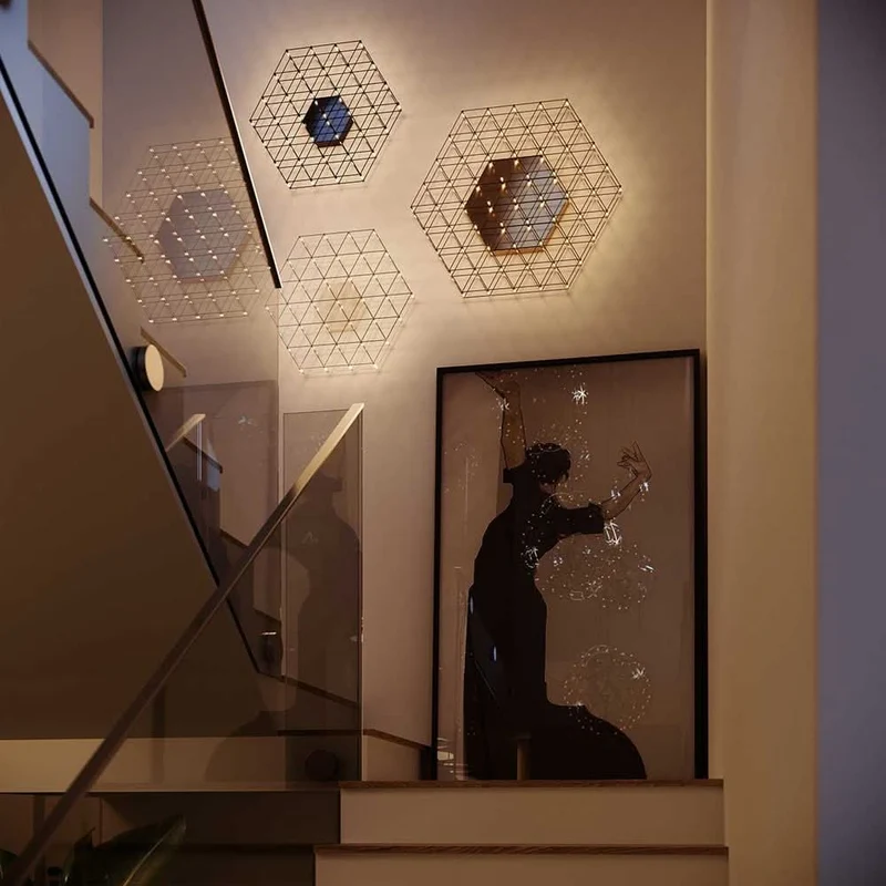 s.luce Atom eckige LED Effekt Wand- & Deckenleuchte