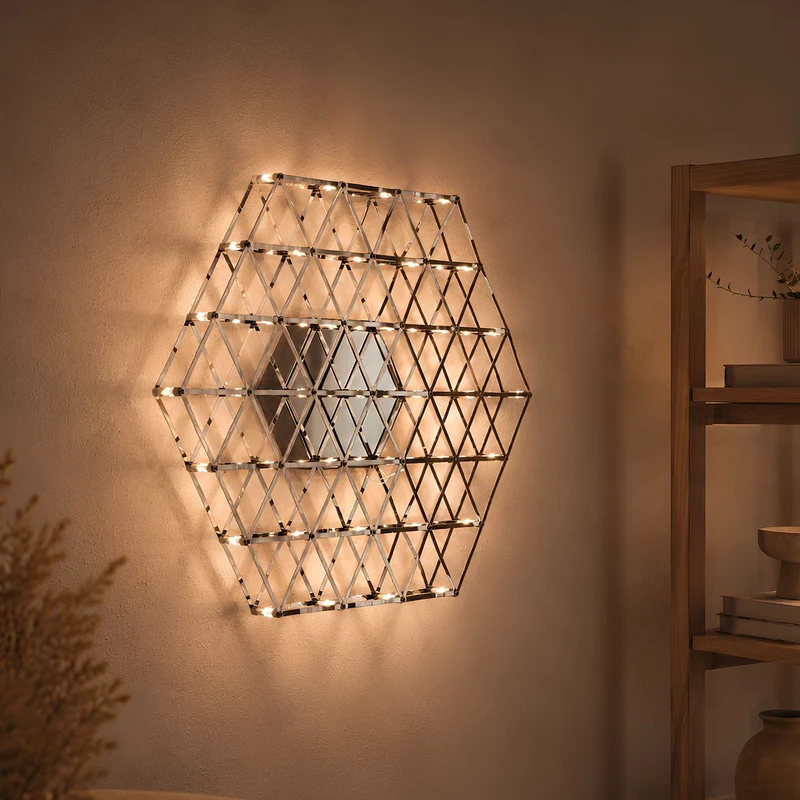 s.luce Atom eckige LED Effekt Wand- & Deckenleuchte