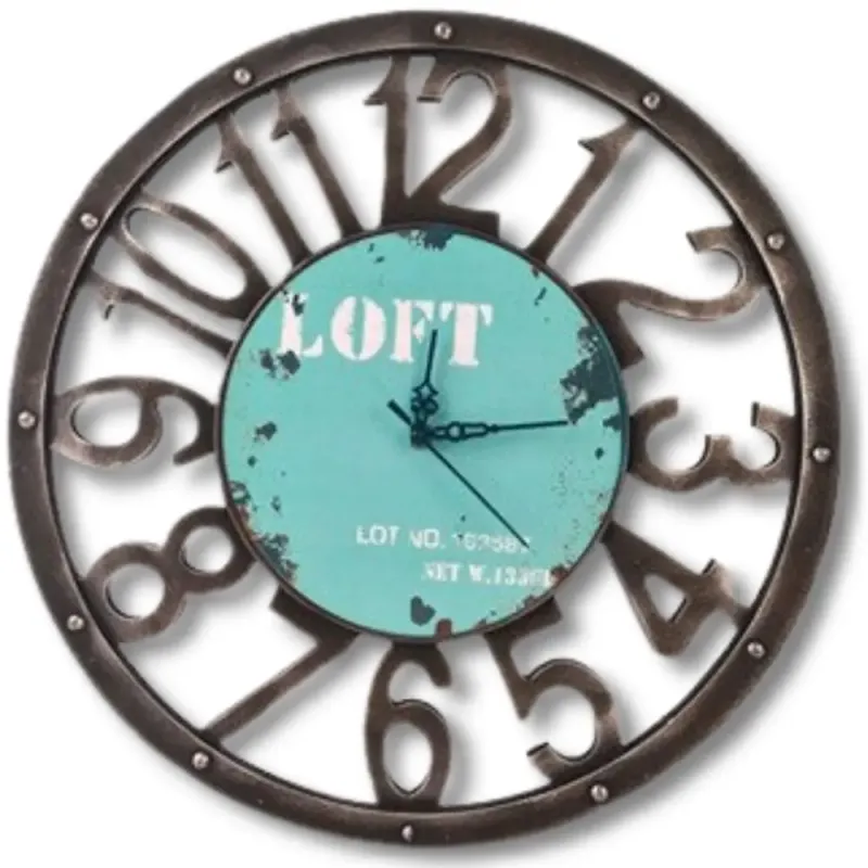 Horloge Industrielle Couleur