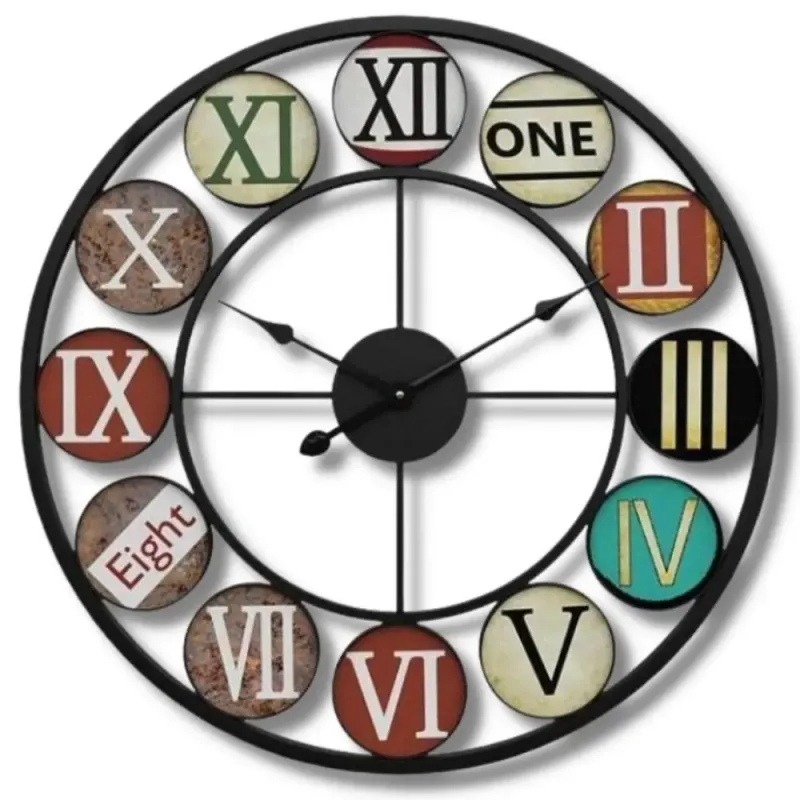 Horloge Industrielle Décor