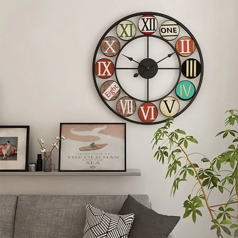 Horloge Industrielle Décor