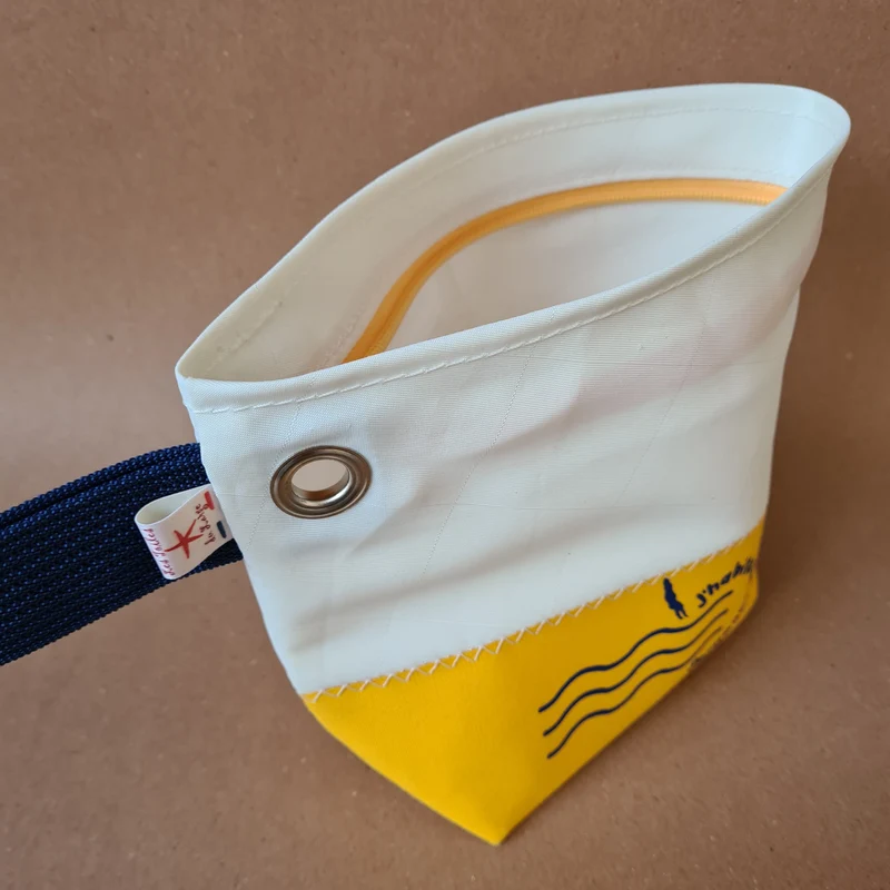 K-bin petit Yellow "J'habite en vacances"