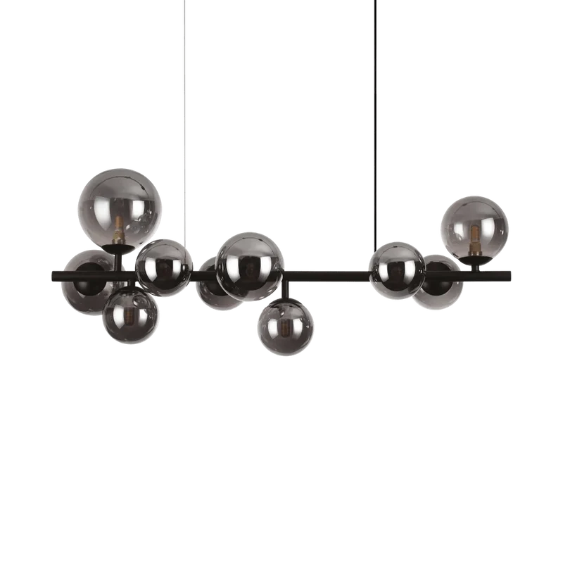 Suspension PERLAGE SP10 noire diffuseurs fumé