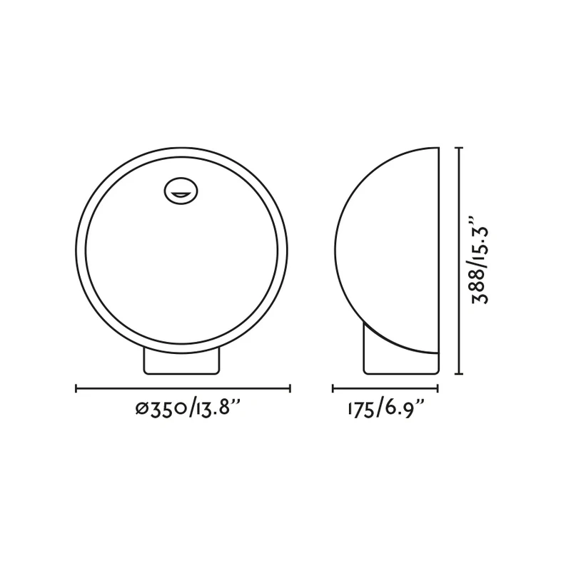 Borne lumineuse GAIA LED béton gris foncé – éclairage extérieur design et durable