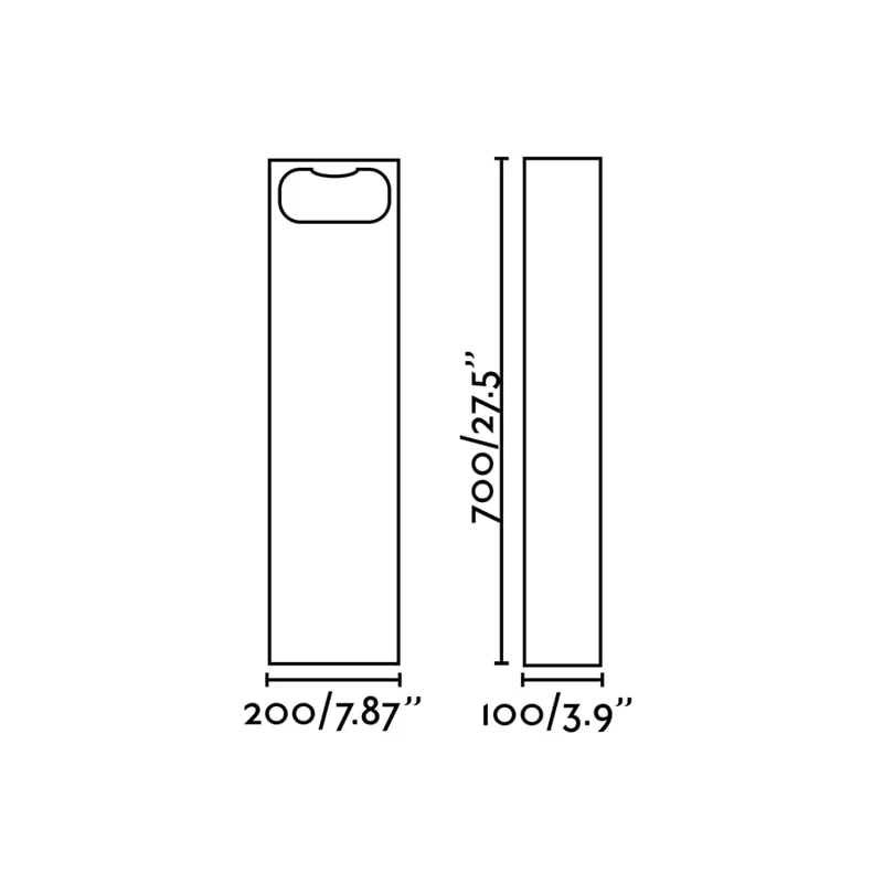 Luminaire extérieur GLINT – borne LED en béton IP55, design moderne robuste