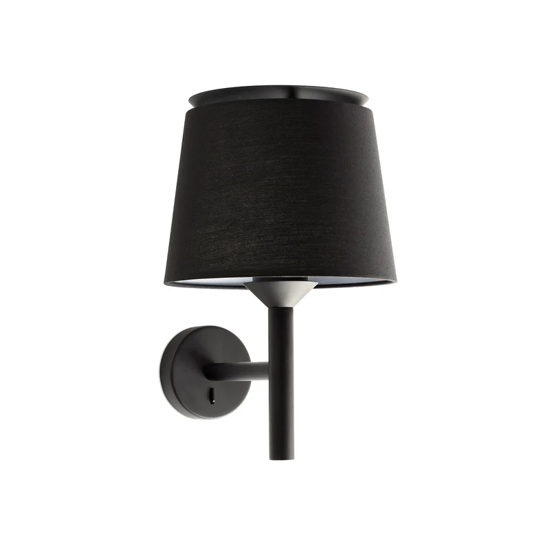 Luminaire chic : Applique murale SAVOY noire