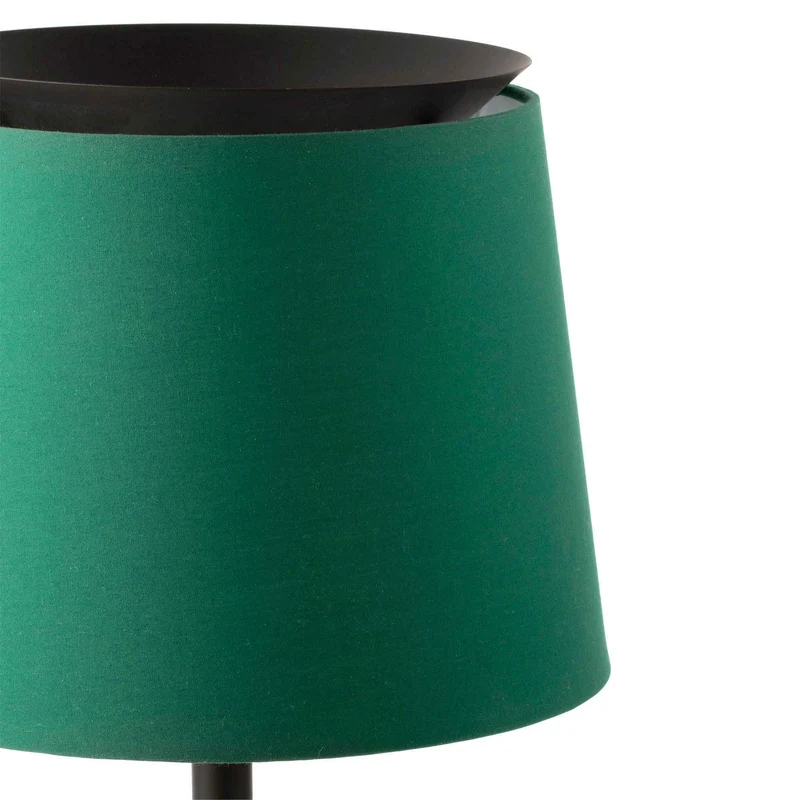Lampadaire SAVOY noir et vert: éclairage chic.