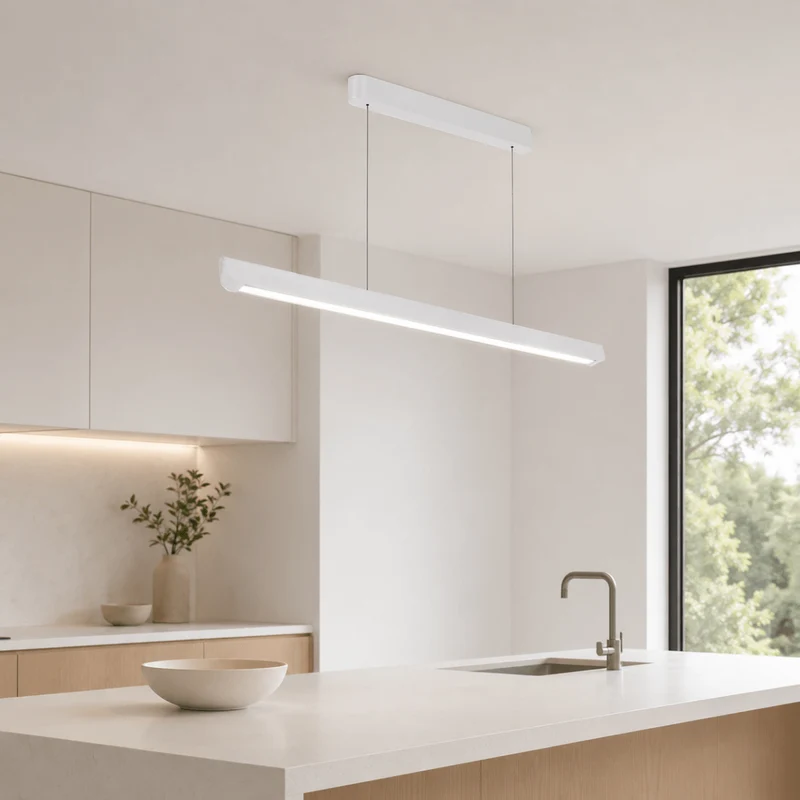 Suspension Linéaire LED 36W CCT Diffusion Large 100° Blanc 120cm