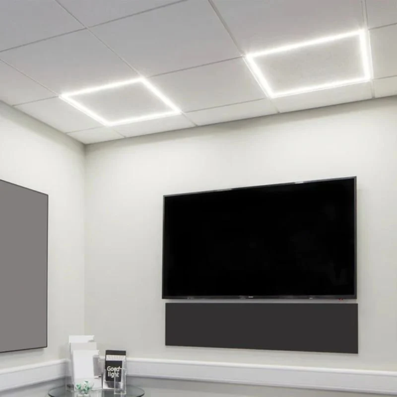 Dalle LED Cadre Lumineux CCT 60x60 36W - Cadre Noir - Pack de 10