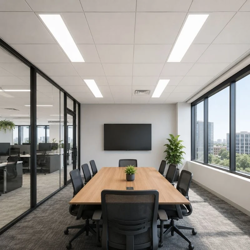 Panneau LED Backlit CCT 120x30cm 28W UGR<19 140lm/W Cadre Blanc - 3000K/4000K/6000K - Pack de 8