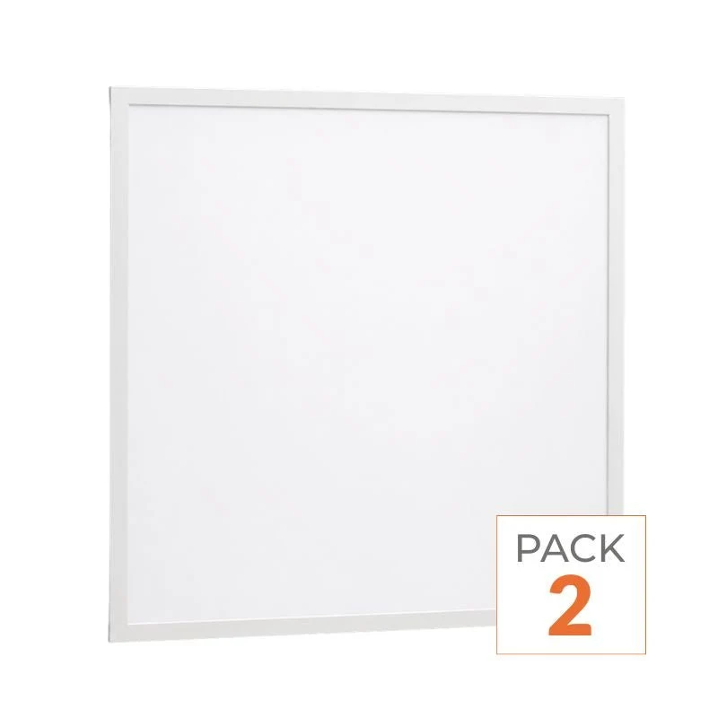 Panneau LED 36W 60x60 BLANC Dimmable 110lm/W avec Détecteur de Mouvement - Pack de 2