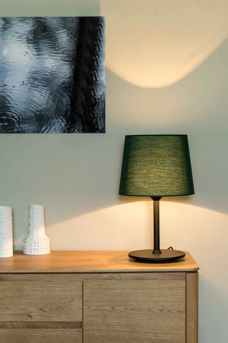 Lampe de table SAVOY noire: élégance intemporelle