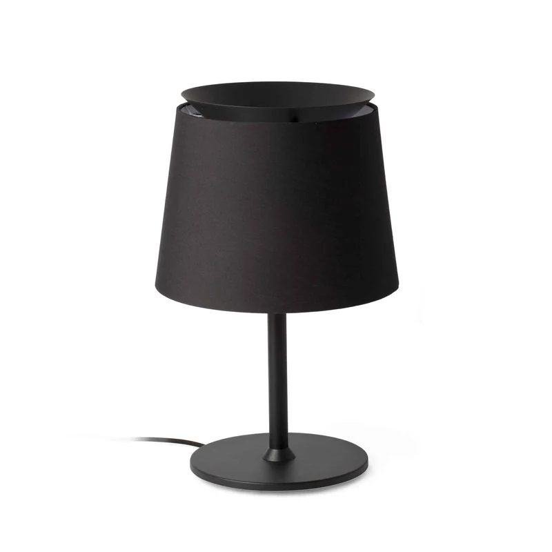 Lampe de table SAVOY noire: élégance intemporelle