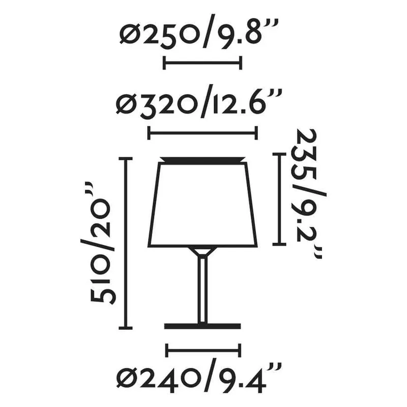 Lampe de table SAVOY noire: élégance intemporelle